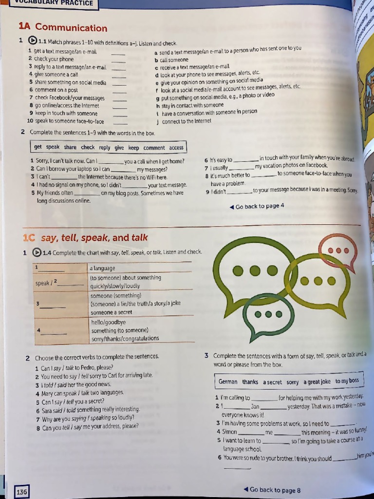 B1+ Unit 1 Vocabulary | PDF