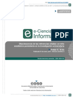 Fidias G. Arias Obsolescencia de Las Referencias Citadas