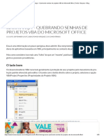 Como Quebrar Senhas de Projetos VBA no Open Office