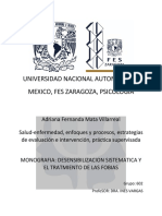 Monografia Desensibilizacion Sistematica y El Tratmiento de Las Fobias