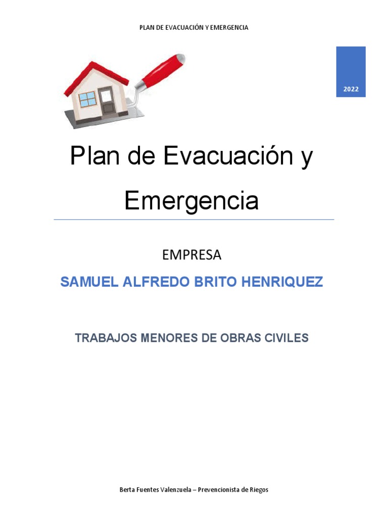 Plan de Evacuación ante Incendios | PDF | Temblores | Emergencia