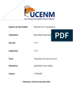 Derecho Civil 1 Las Personas: Equisitos Del Matrimonio Civil