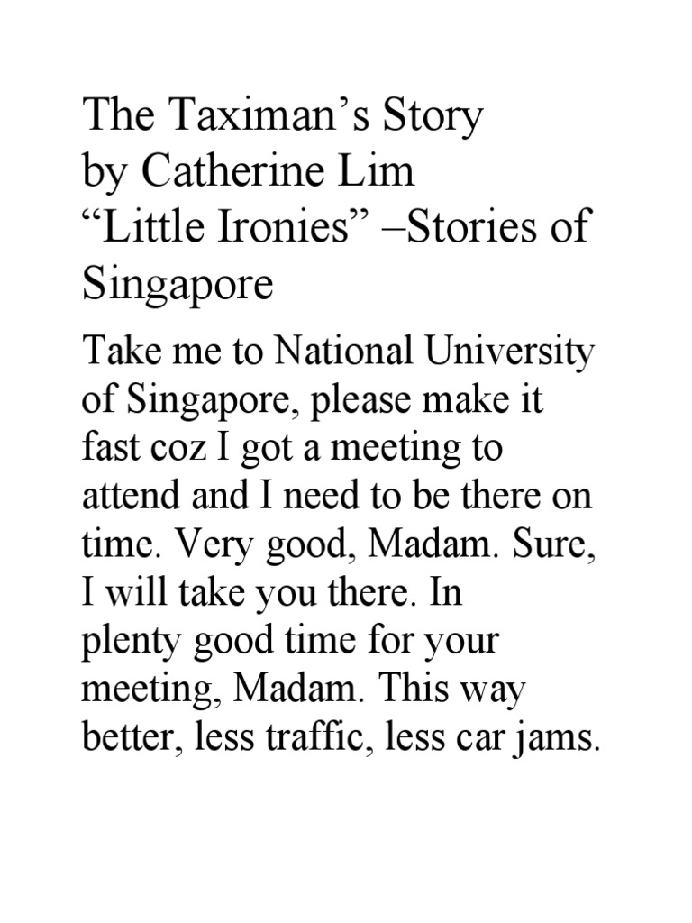 The Taximan Story PDF