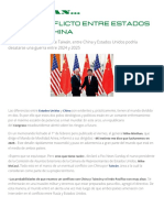 Alertan Que Un Conflicto Entre Estados Unidos y China