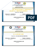 Grade 11 STEM 1 Learners' Assessment