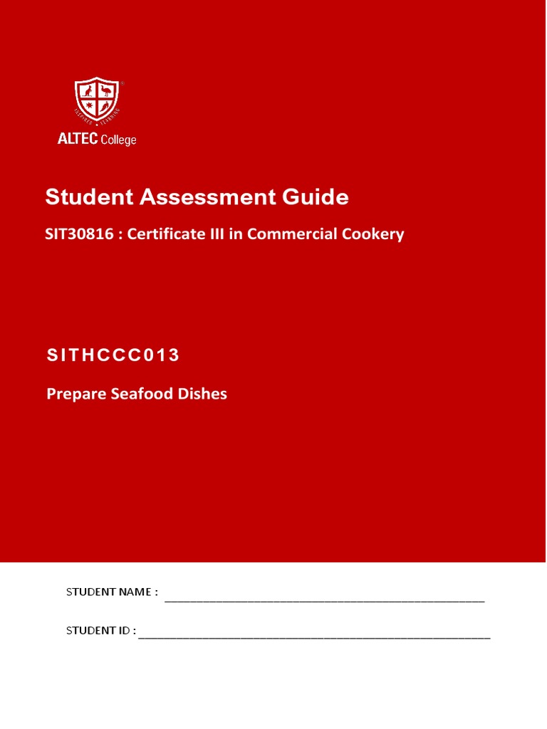 Prepare Seafood Dishes