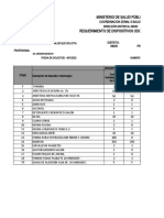 Matriz de Requerimiento de Insumos