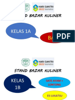 Stand Bazar Kuliner