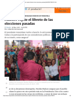 Contestar - Maduro Repite El Libreto de Las Elecciones Pasadas