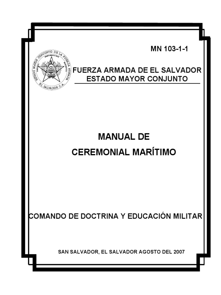 7-MN 103-1-1-Man-Ceremonial-Marítimo | PDF | Capitán (Fuerzas Armadas ...