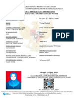 (The Indonesian Health Profession Board) : Registration Certification of Nurse