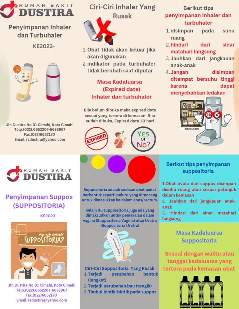 Cara Penyimpanan Inhaler Dan, Suppositoria | PDF