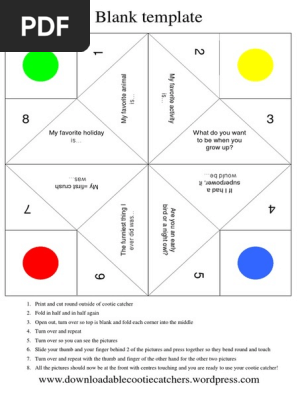 Cootie Catcher - 7
