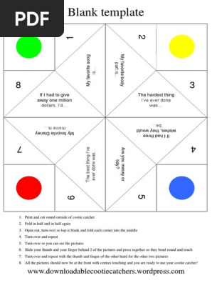 Cootie Catcher - 8