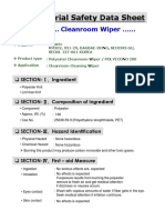 MSDS Polyester Wiper