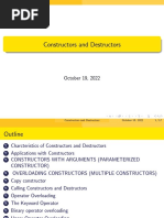 Constructors and Destructors