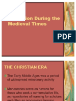 Education During The Medieval Times