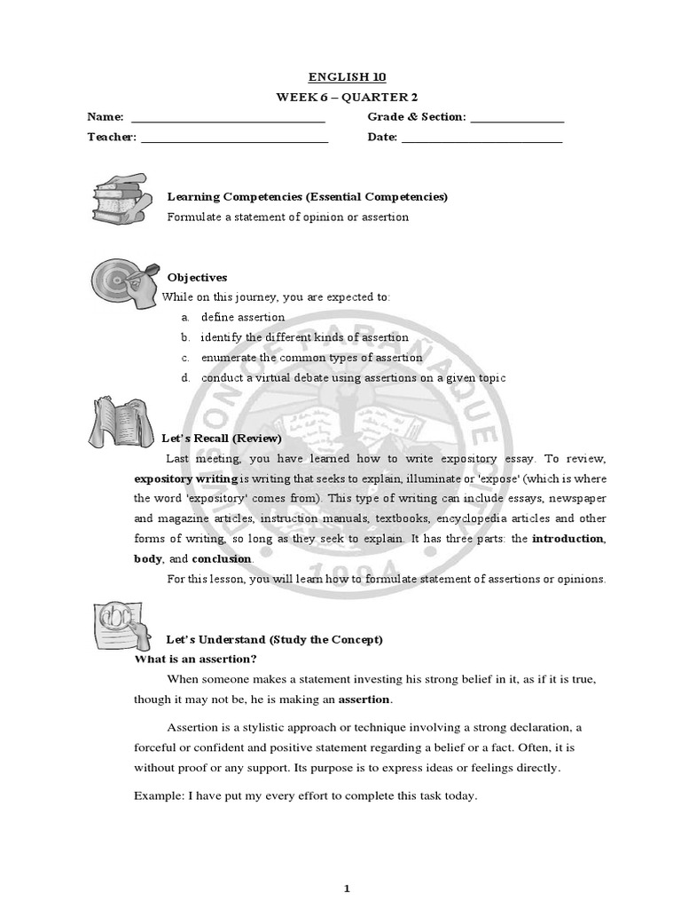 Formulating Assertions in English 10 | PDF | Social Media | Popular ...