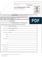 GAT General Application Form