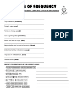 Adverbs of frequency practice sentences