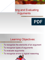 Evaluating Arguments on Reading and Education