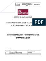 Method Statement For Treatment of Expansion Joint-R 1