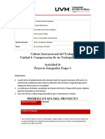 Cultura Internacional Del Trabajo Unidad 4. Competencias de Un Trabajador Global Actividad 16 Proyecto Integrador Etapa 3