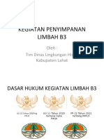 Kegiatan Penyimpanan Limbah B3 RS