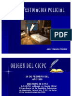 Presentacion de Origen Del Cicpc
