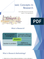 Basics of Research