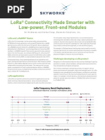 Lora Connectivity Low Power Fems