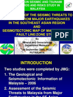 Seismic Hazards and Risks in Malaysia