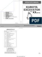 Kubota KX080-4S2 Operator's Manual