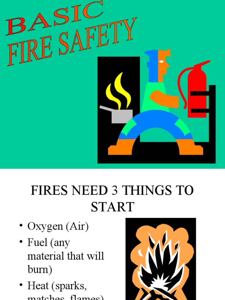 Basic Fire Safety (Introduction) PDF Fires Combustion