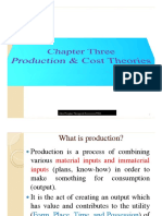Chapter 3 Production & Cost Theories