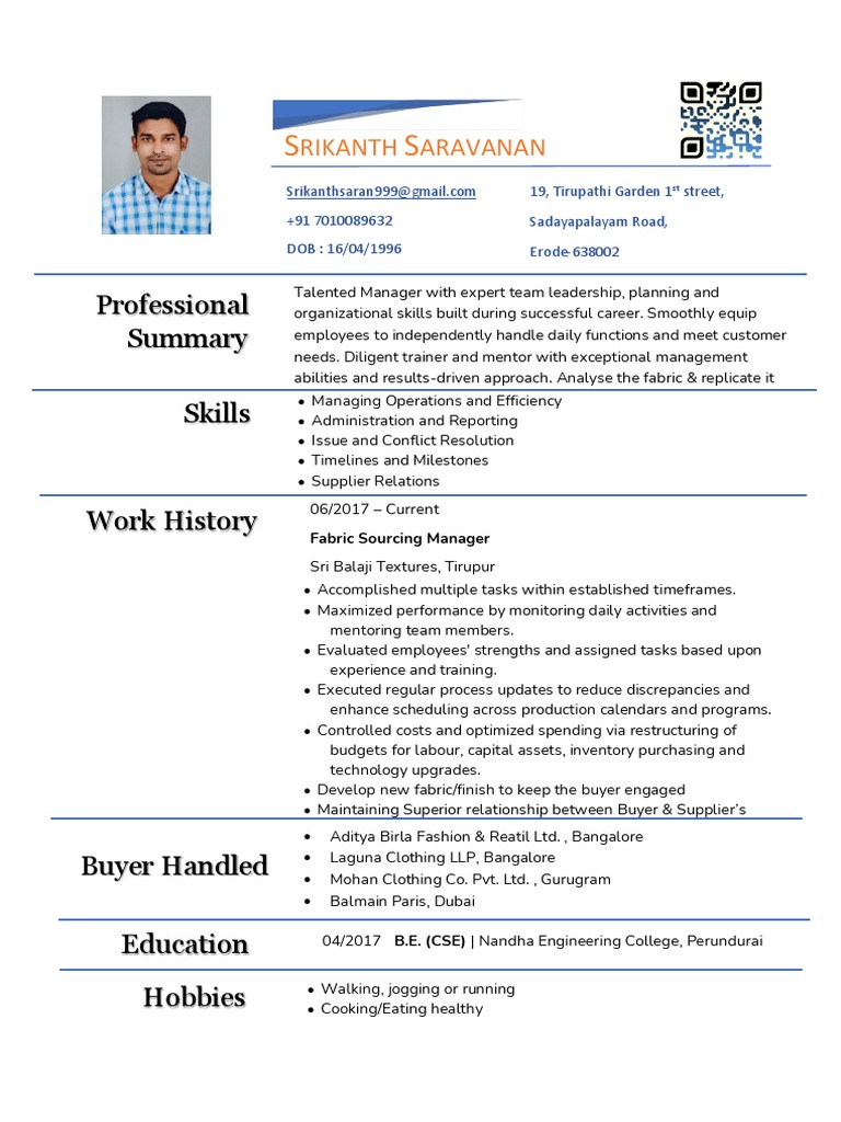 Srikanth CV | PDF