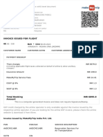 Tax Invoice for Flight Booking