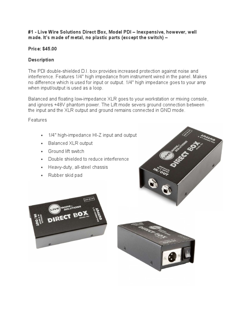 DI Boxes PDF