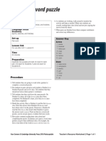 Four Corners Level 2 Unit 1 Crossword Puzzle Worksheet 2