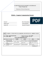 PAF- KARACHI INSTITUTE OF ECONOMICS & TECHNOLOGY College Of Engineering (Department of Electrical Engineering) EE4414 – Computer Communication Network
