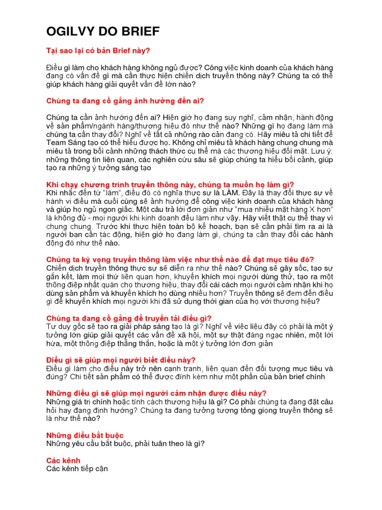 Do Brief - Ogilvy | PDF