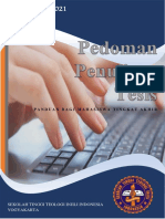 Pedoman Penulisan Tesis (Buku)