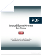 Advanced Alignment Geometry: Quick Reference