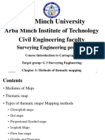 Arba Minch University Surveying Engineering Program Course Introduction to Cartography Chapter on Thematic Mapping Methods