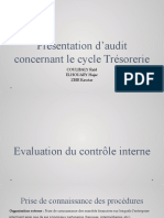 Présentation D'audit Concernant Le Cycle Trésorerie