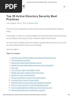 Top 25 Active Directory Security Best Practices - Active Directory Pro