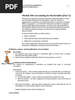 Week 03 - 01 - Module 06 - Accounting For Receivables (Part 1)