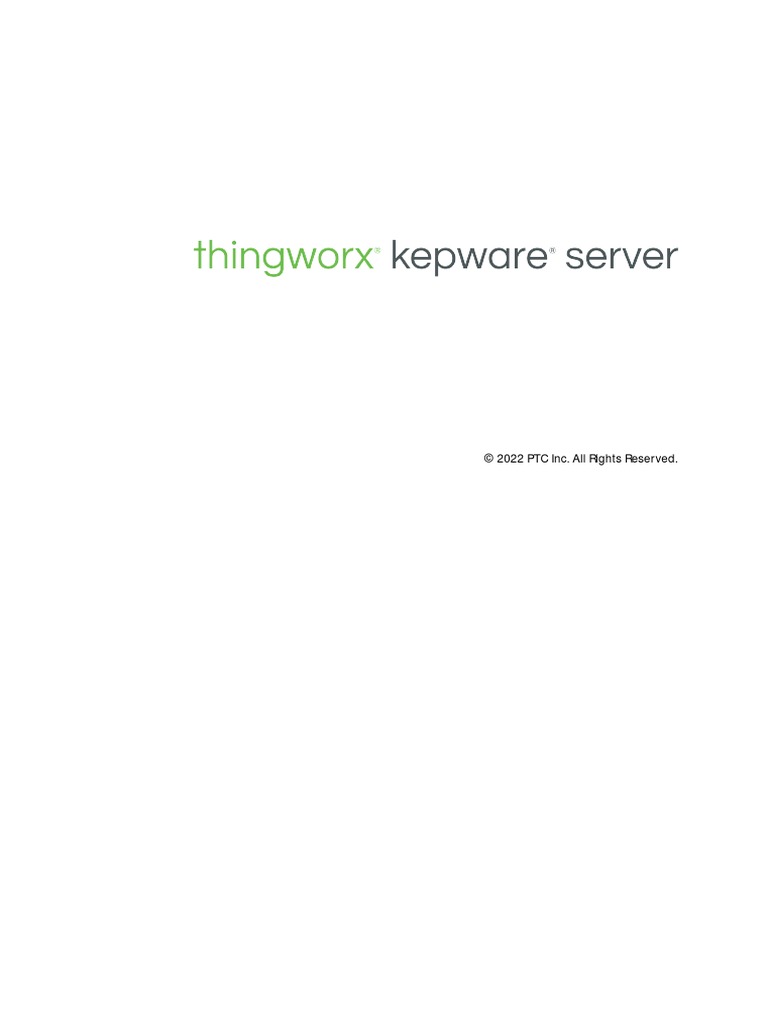 Thingworx Kepware Server Manual PDF Transport Layer Security