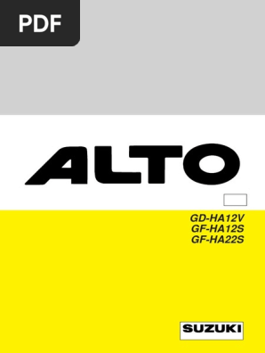 スズキ アルト〈HA12・22・23）サービスマニュアル CD-ROM版