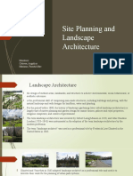 SITE PLANNING AND LANDSCAPE ARCHITECTURE - Aust